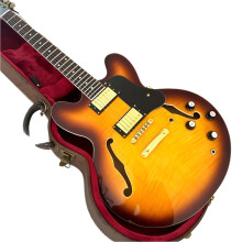 Premium holle jazz elektrische gitaar met rozenhout toets, gouden hardware en esdoorn boven- en onderkant