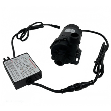 Hoge-kracht 12V 80W Micro Borstelloze DC Water Circulatiepomp - Model DC60G 12100S, 1 3/4 draad, 10 meter opvoerhoogte, 3200 LPH, Laag Gelui