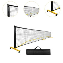 Regelmaat Grootte 22ft Draagbaar Pickleball Net Systeem met metalen frame en draagtas voor binnen/buiten gebruik en voetbaltraining