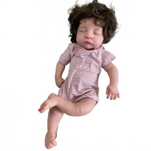 Realistische siliconen reborn baby meisje pop met 3D-huid en geÃƒÂmplanteerd haar - Perfect kerstcadeau voor kinderen