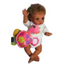 Beperkte editie 16-inch Reborn Baby Doll 'Peeka' met met de hand geroot haar en aanpasbare outfits