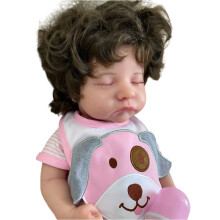 20-inch levensechte siliconen reborn baby meisje pop met haar en zichtbare aderen - waterbestendig verzamelbaar speelgoed voor kunstenaars e