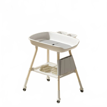 Verstelbare hoogte multifunctioneel baby verschonertafel met gemakkelijke mobiliteit