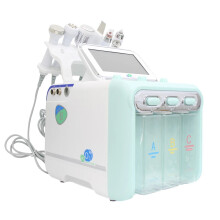 6-in-1 Hydro Dermabrasie & Oxygen Aquapeel Machine met Bio Lifting & Ultrasonische Scrubber voor Spa Gezichtsbehandelingen
