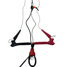 Verstelbaar kitesurfstuur systeem met snelle ontkoppeling Ãâ‚âœ 50 cm tot 60 cm, 24 m lijnen, zachte stuuruiteinden