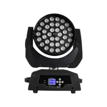 2-Pack 36x18W LED Wash Zoom Moving Head Lights met Lineaire Aanpassing en Dimmer voor Feesten, Bars, Bruiloften en Concerten