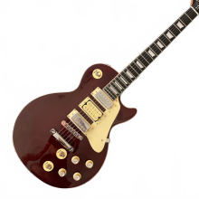 Bourgogne elektrische gitaar met chromen hardware, 3 schakelaars en pickups