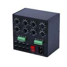 8-weg LED-lichtbroncontroller met out-of-band trigger en voeding voor machinevisie