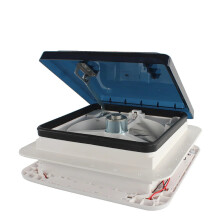 12V RV dakventilator met LED-verlichting - 28 cm uitlaat zonnescherm