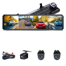 Ekleva F40 Ultra HD 4K Dashcam - 4 Kanaals opnemen met ADAS & BSD, WiFi app-bediening, achteruitkijkspiegel automatische camera met 24 uur p