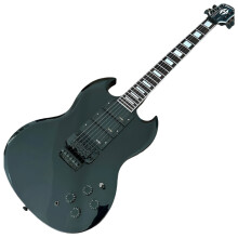 Premium elektrische gitaar met zwarte hardware en dubbele tremolo-brug - Gratis levering inbegrepen
