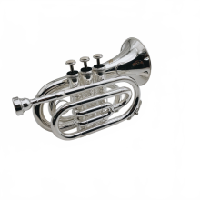 Bach TR6500 BB Pocket Trompet - Zilverkleurig Professioneel Muziekinstrument met Etui en Accessoires
