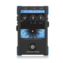 TC Helicon VoiceTone C1: EÃƒÂn-Button Stompbox voor veelzijdige toonhoogtecorrectie met compatibiliteit voor externe microfoonbediening