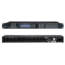 Paulkitson Audio Processor 4x8SP: Professionele Lineaire Array Podiumprestaties Digitale Luidspreker met Bassverdeler, 4 Ingangen en 8 Uitga