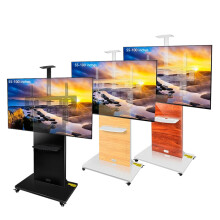 Universele mobiele tv-standaard voor 55-100 inch schermen met videoconferentie trolley beugel