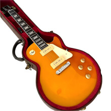 Gold Top LP Standard elektrische gitaar met rozenhout toets, omgekeerde snarenbrug en dubbele P90 pickups