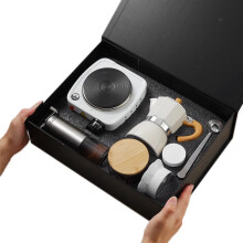 Ambachtelijke Koffie-ervaring: Handgemaakte Mocha Pot & Gereedschap Cadeauset