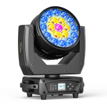 Yiflamefly 19x10W RGBW LED Moving Head Light - Zoom & Wash Beam voor DJ, Disco, KTV, Bar, Bruiloft- en Feestevenementen