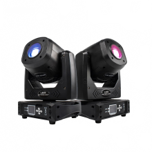 Shehds 2-Pack 100W LED Moving Head Lights met 6-Facet Prisma - DMX 512 Spotlights voor Disco, Bruiloften, Nachtclubs en Evenementen