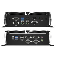 XCY IndustriÃƒÂ«le Fanloze Mini PC met Intel i5-7200U, 6x COM-poorten, 2x Mini PCIe, WiFi en 4G LTE-ondersteuning, CAN-bus, compatibel met Wind
