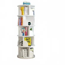 Draaiende creatieve opbergboekenplank: ruimtebesparende boekenstandaard voor studenten