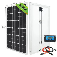 Hoogwaardige 3000W 18V Monokristallijne Rigid Glas Zonnepaneel voor Thuis en Kamperen