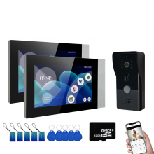 Tuya draadloze WiFi-video-intercomsysteem met 1080p HD-deurtelefoon en dubbele 7-kleurentouchscreens