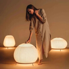 Italiaanse minimalistische brei tafellamp - Designer antieke stoffen bureaulamp voor kantoor, nachtkastje of bankzijde - Kunstzinnig sfeerve