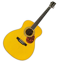 OM28-serie 40-inch sparren massief houten akoestische gitaar - gepolijste gele glansafwerking