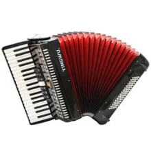 Professionele 37-toets 80-bas diatonische accordeon met 10 registers voor artiesten
