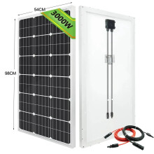 Hoogwaardige 1500W Glazen Rigid Zonnepaneel Kit - Geschikt voor 12V Batterijlading in boten, caravans en off-grid toepassingen