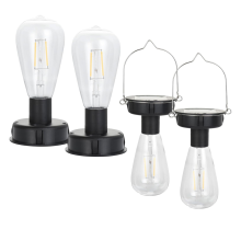 4-pack vervangende hanglampen op zonne-energie met lamp van 3,15 inch