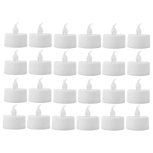 Mini candele elettriche senza fiamma a LED alimentate a batteria, luce calda W