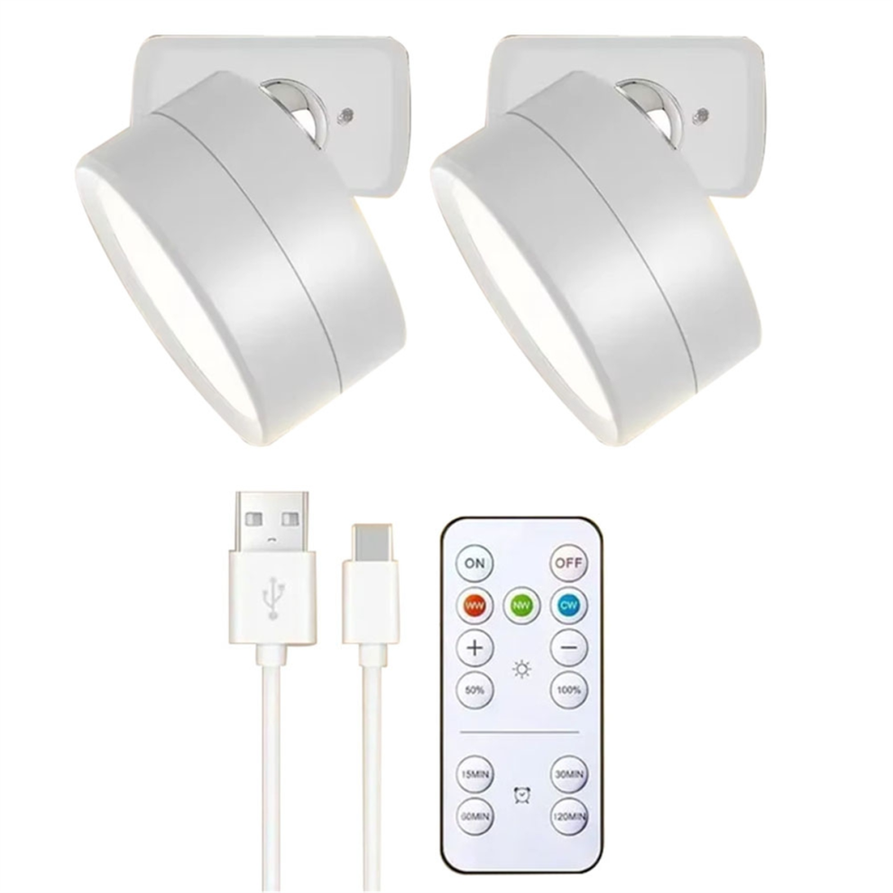 Led Magnetische Wandlampen, Oplaadbare Wandlampen Met Afstandsbediening-image
