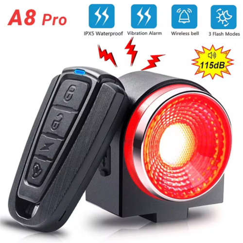 A8 Pro Fahrrad-Rücklicht mit Bremslichtern Remote Call Wireless Control 2