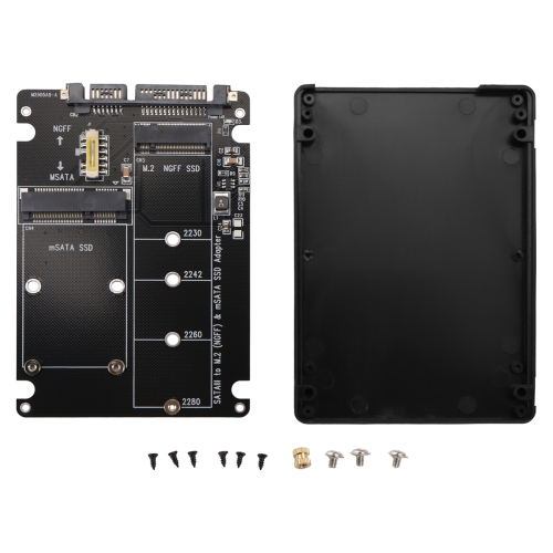NGFF naar seriële adapter MSATA SATA3.0 Dual Purpose 2-in-1 Box Sub Inter 1