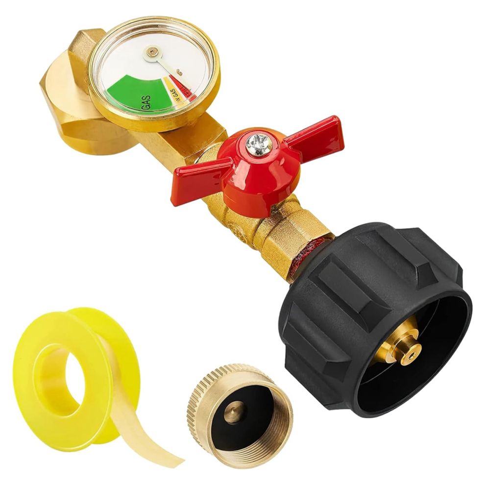Adattatore Di Ricarica Per Bombole Di Propano Da 1 Libbra, Convertitore Da 20 Libbre A 1 Libbra A 90 Gradi