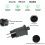12V 1A 12W stekker LED-voedingstransformatoradapter IP44 waterdicht L 6