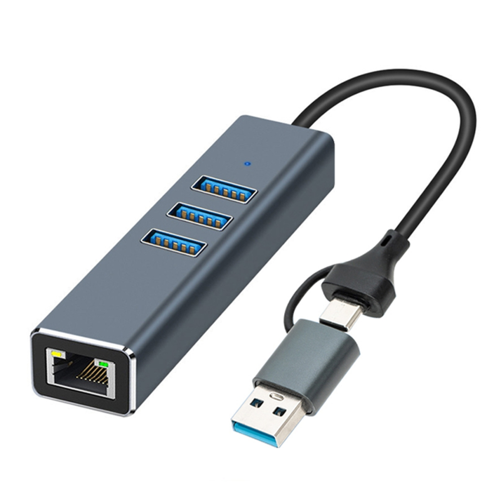 EstacióN De Acoplamiento 2 En 1 USB/USB-C Gbit/S, Adaptador Usb A RJ45 10-image