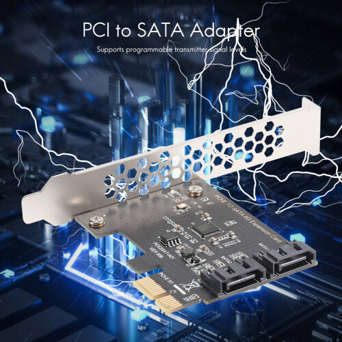 PCIe PCI Express σε SATA3.0 2-Port SATA III 6G Ελεγκτής επέκτασης Ca 2