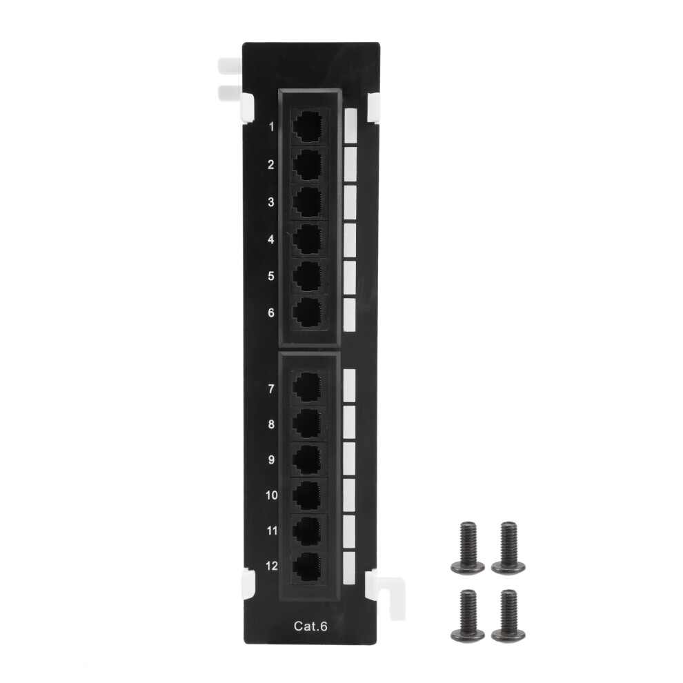 Kit Di Strumenti Di Rete Pannello Patch Cat6 A 12 Porte Rj45 Montaggio A Parete Per Reti R