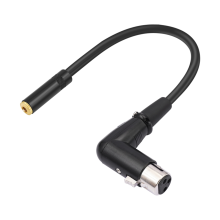 Kábel XLR 1/8 na pravouhlý, vyvážený 3,5 mm stereo mini jack samica Au