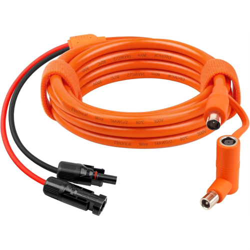 Solarpanel auf DC 8mm Adapterkabel 2m, Anschluss DC7909/8020 Stecker 1