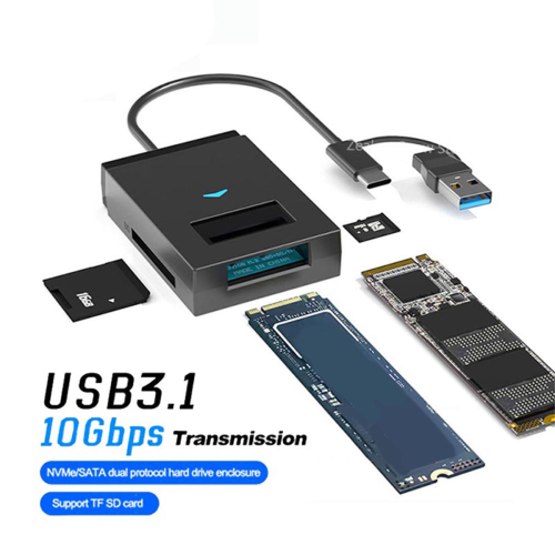 USB 3.1 naar M.2 NVMe NGFF SSD harde schijf adapterconverter 10 Gbps Exter 2