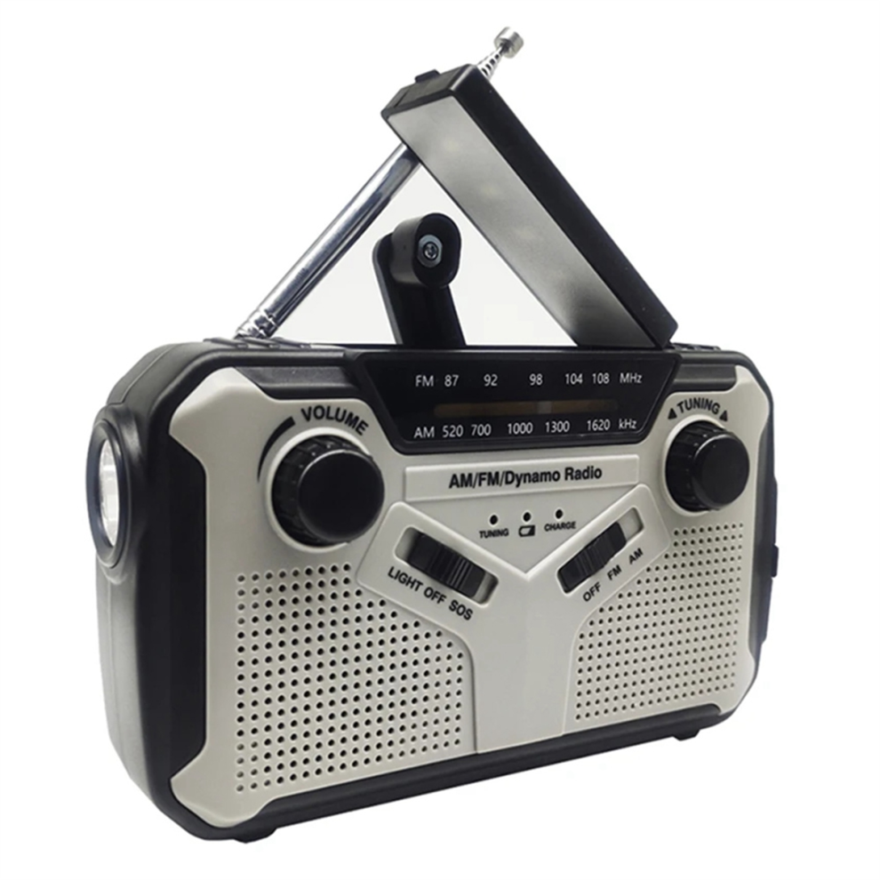 Radio Solare, Radio Portatile Am/Fm A Manovella, Dinamo Di Emergenza Con 2500 Mah