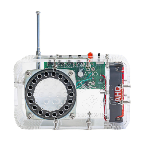 Kit Fai Da Te Radio FM RDA5807 Con LCD1602 E Amplificatore 5W – Con Schermo LED E Guscio Acrilico - 4