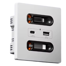 Universelle Smart-Steckdose mit Ladeleitung 20 W Schnellladung USB C Port P