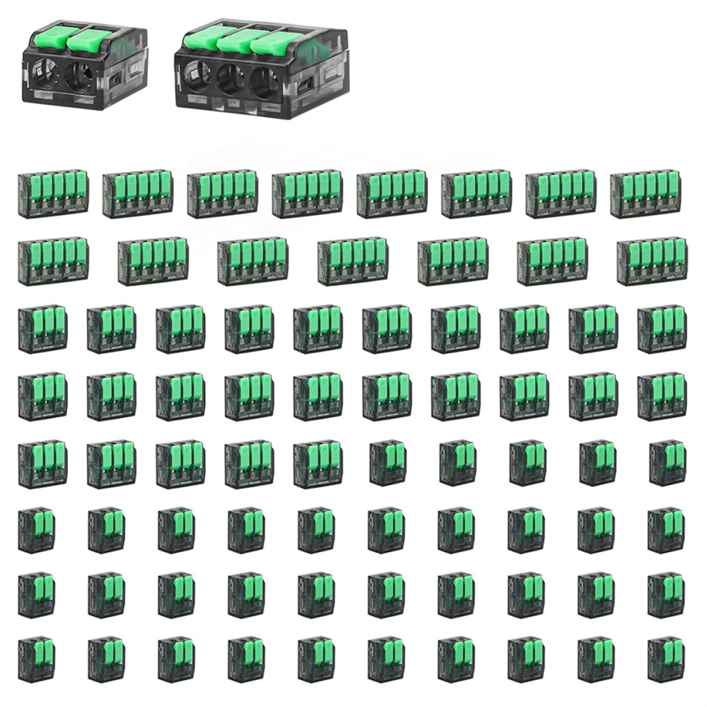 Connettori Per Cavi A Leva Da 75 Pezzi, Collegamento Elettrico Rapido Awg 24-12