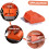 Grill Brush Grill Cleaner Scraper Outdoor Grill Tool PP Orange Ref: 1104 4