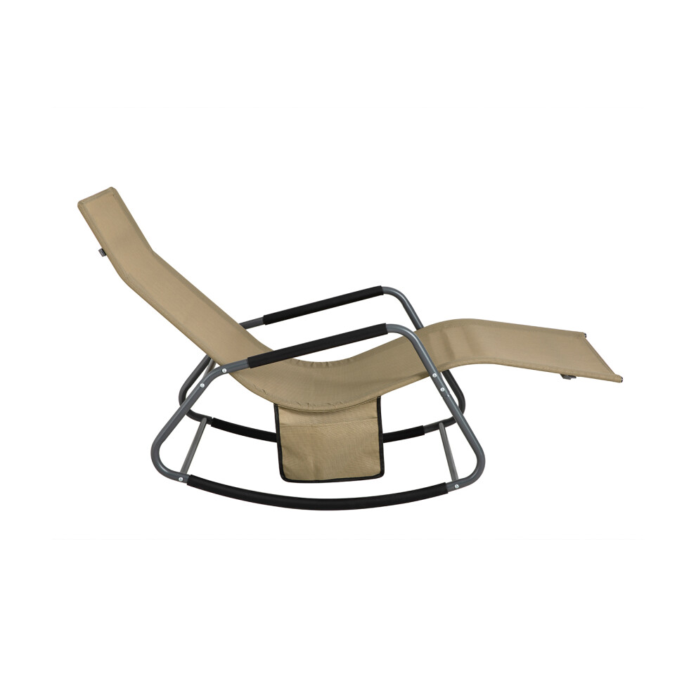 SoBuy Fauteuil à Bascule Adulte Transat Relaxation Ergonomique